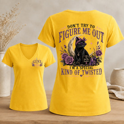 Personalized Gen X Don’t Try to Figure Me Out V-neck