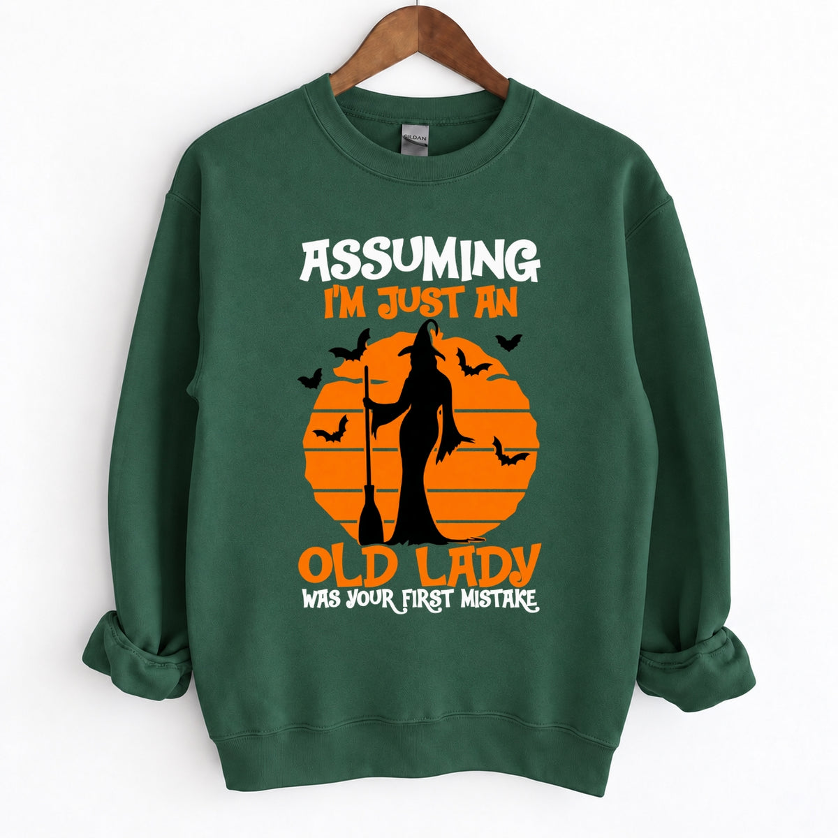 Assuming I’m Just An Old Lady Witch Halloween Shirts