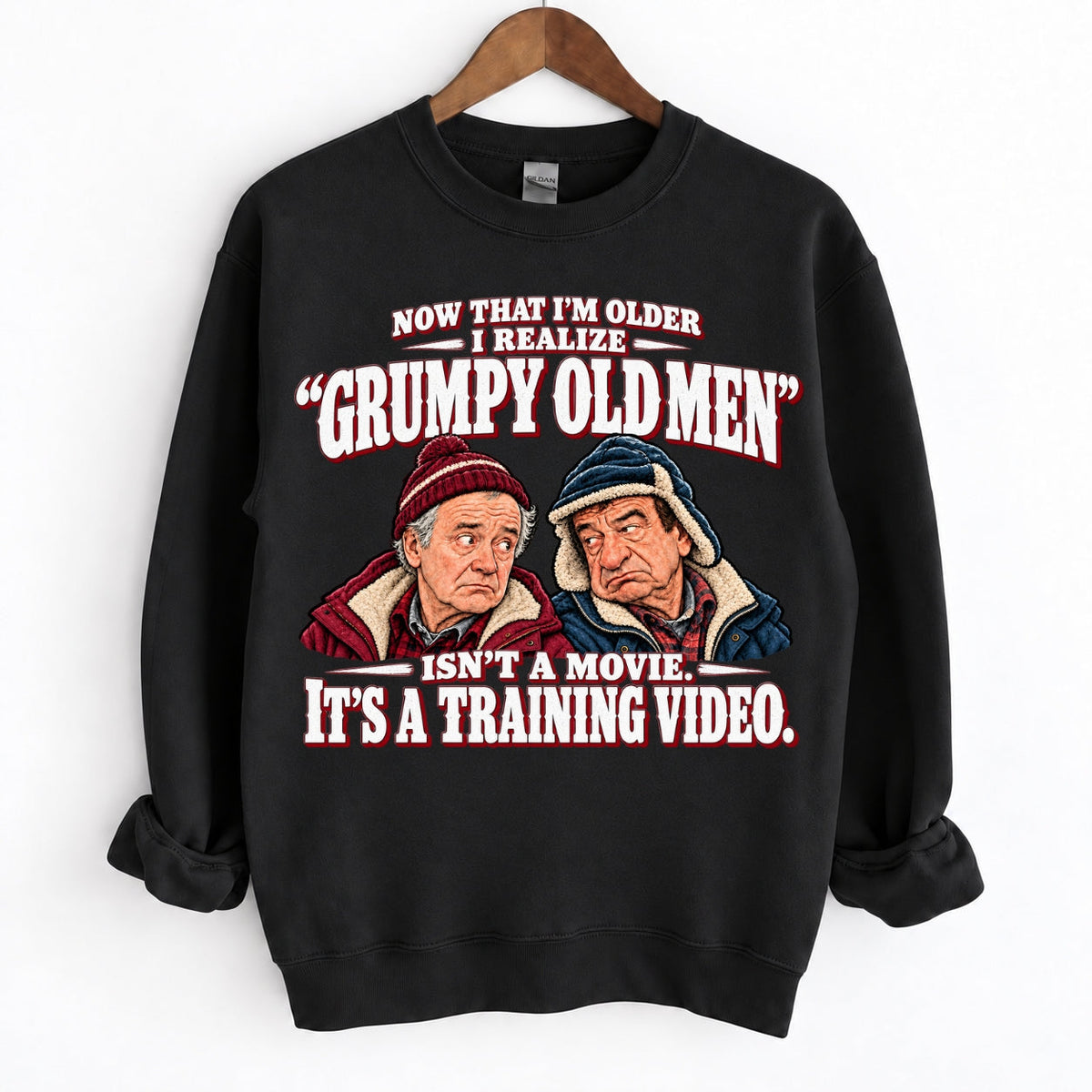 Grumpy Old Men Training Video Funny Shirts