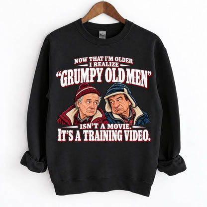 Grumpy Old Men Training Video Funny Shirts
