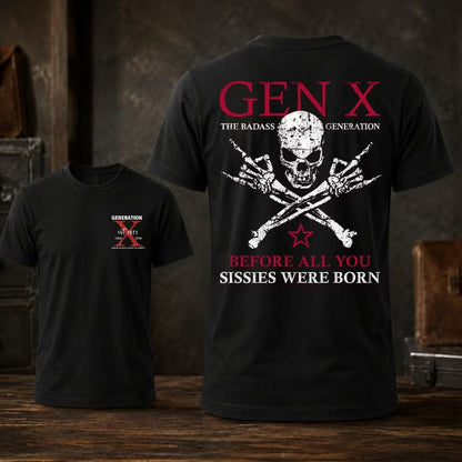 The Badass Generation X Personalized Year T-Shirt