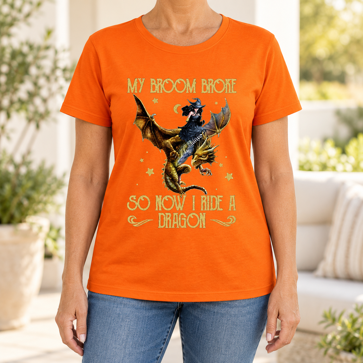 My Broom Broke So Now I Ride A Dragon Shirt