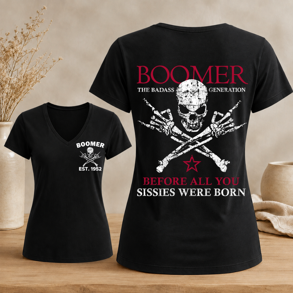 Boomer Custom Year Woman's V-neck