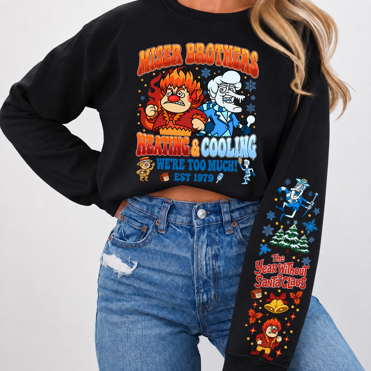 Miser Brothers Heating & Cooling We're Too Much Shirts