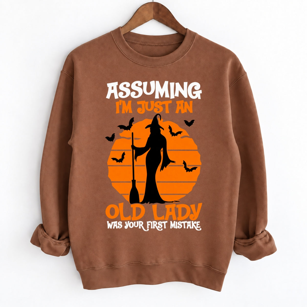 Assuming I’m Just An Old Lady Witch Halloween Shirts