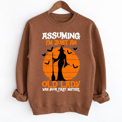 Assuming I’m Just An Old Lady Witch Halloween Shirts