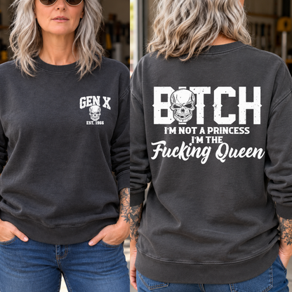 Personalized Gen X I’m The Fucking Queen Skull Shirts