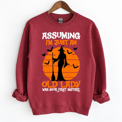 Assuming I’m Just An Old Lady Witch Halloween Shirts