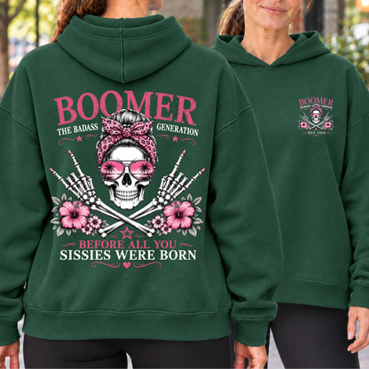 Personalized Boomer The Badass Generation Skull EST Shirts