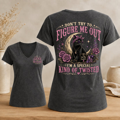 Personalized Gen X Don’t Try to Figure Me Out V-neck