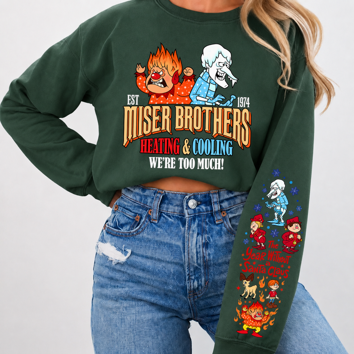 Miser Brothers Heating & Cooling We're Too Much Shirts
