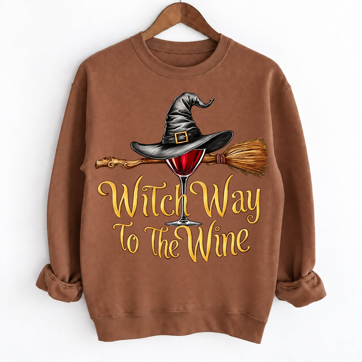Funny Halloween Wine Lover Witch Way To The Wine Shirts