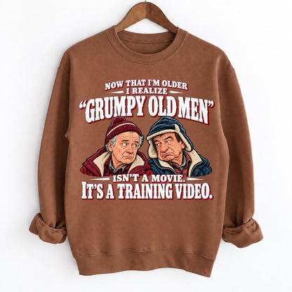 Grumpy Old Men Training Video Funny Shirts