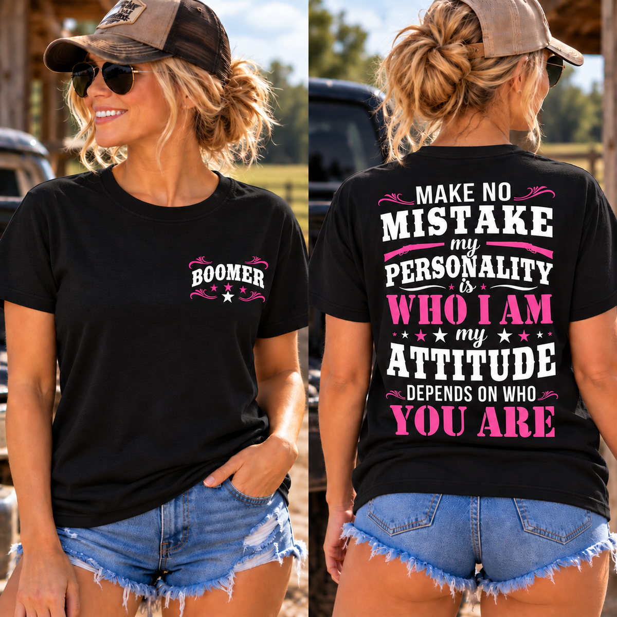 MY ATTITUDE DEPENDS ON WHO YOU ARE EST Shirts