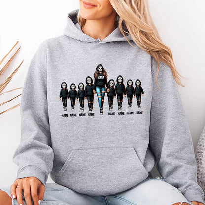Halloween Custom Family Sweatshirt Mama With Kids Sweatshirt