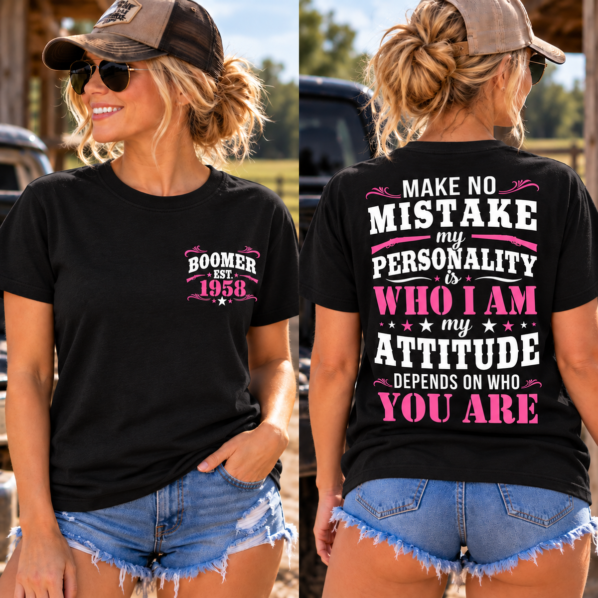 MY ATTITUDE DEPENDS ON WHO YOU ARE EST Shirts