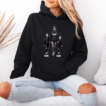 Custom Mama & Kids Ghostface Mask Sweatshirt, T-shirt