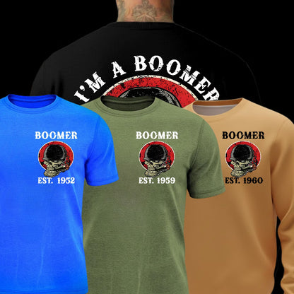 Boomer Walk Away Skull Graphic EST Shirts