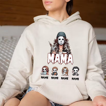 Custom Halloween Horror Mama Dada Sweatshirt ,T-shirt