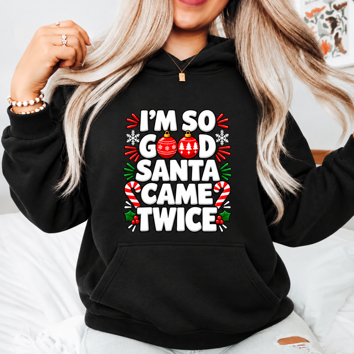 I’m Santa Funny Christmas Couples Sweatshirt
