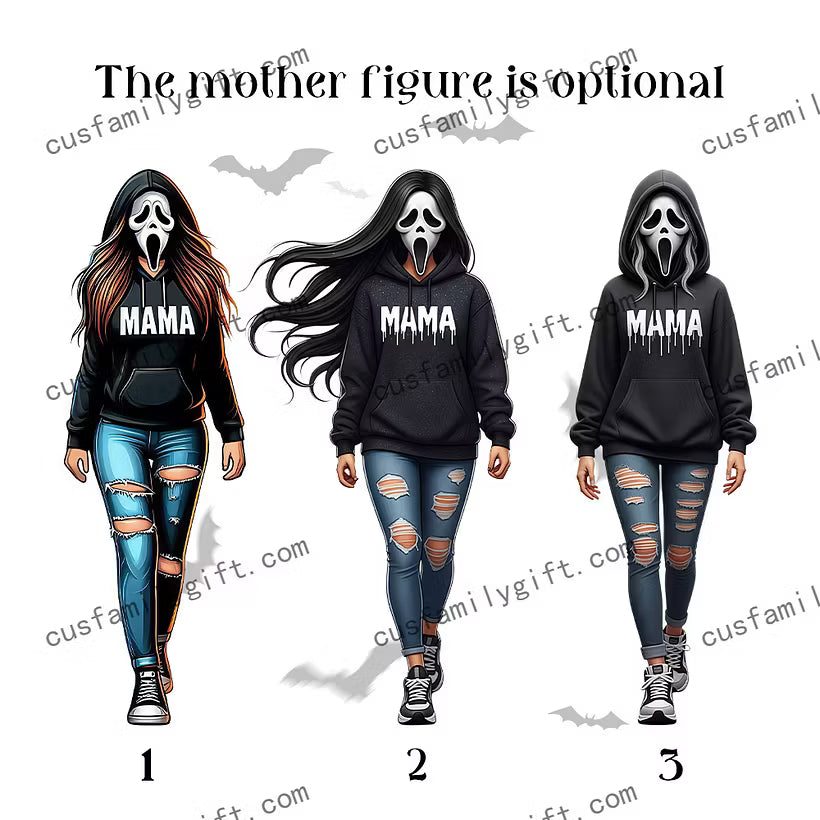 Ghostface Mask Edition Halloween Custom Family Sweatshirt